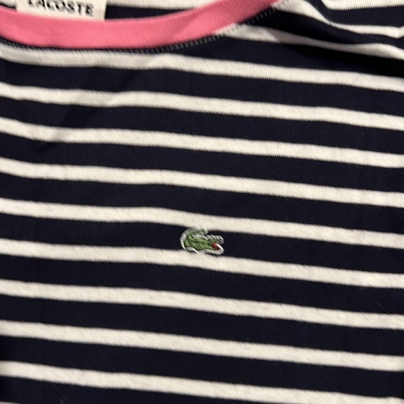 Lacoste pink blue and white tank. Size 42 - Picture 3 of 4